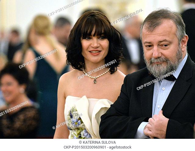 Director of Foreign Affairs Department of the Office of Czech President Hynek Kmonicek attends a charity ball which Czech President Milos Zeman and First Lady...