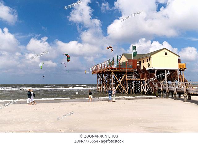 Beach of St. Peter-Ording in Germany