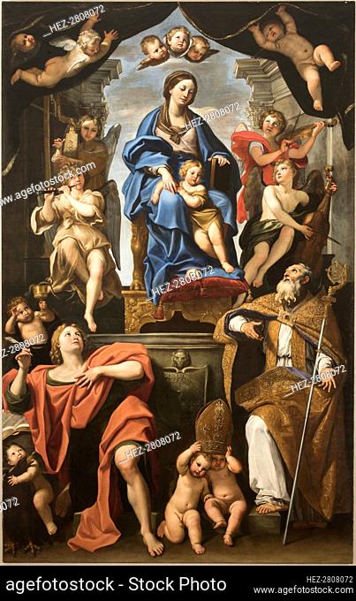 Virgin and Child with Saints Petronius and John the Evangelist, 1625-1629. Creator: Domenichino (1581-1641)
