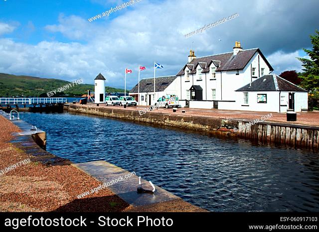 Caledonian Canal at Corpach in Scotland