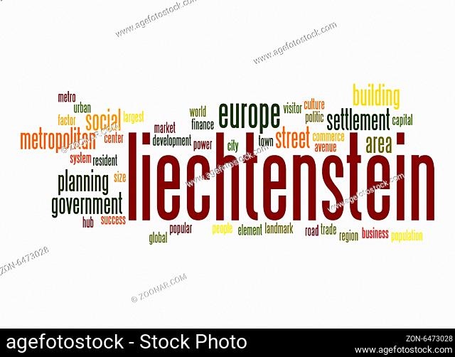 Liechtenstein word cloud
