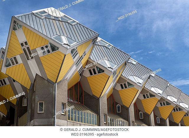 Yellow Cube Houses, Rotterdam, Holland
