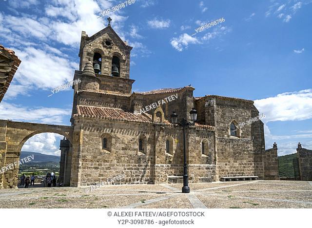 San Vicente church in a small town Frías, province of Burgos, Castile and Leon, Spain