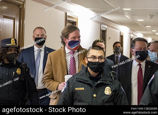 Former director of the Department of Homeland Security's Cybersecurity and Infrastructure Security Agency Christopher Krebs arrives for the Senate Committee on...