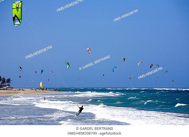 Dominican Republic, Puerto Plata province, Sosua, Cabarete, kitesurf spot