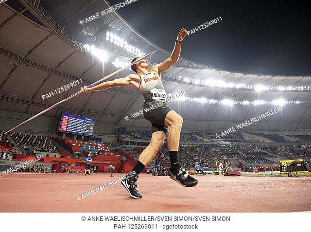 Thomas ROEHLER (Röhler) (Germany) Promotion, Qualification javelin throwing of the men, on 05.10.2019 World Championships 2019 in Doha / Qatar, from 27