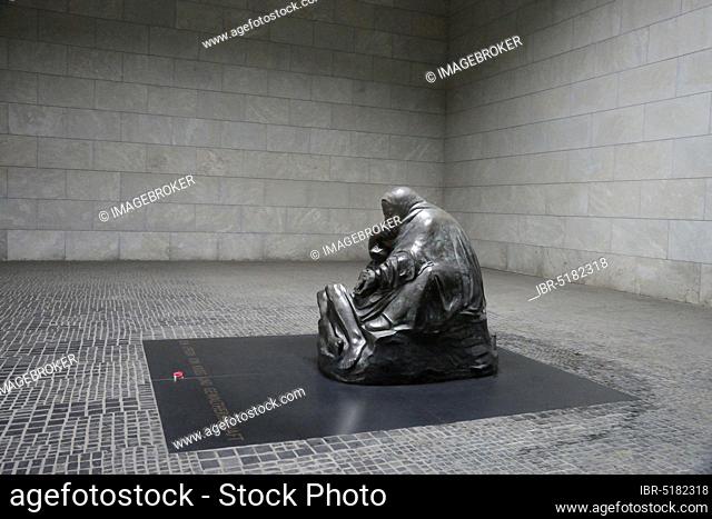 Memorial sculpture Mother with dead son, ..., by Käthe Kollwitz, Neue Wache, Berlin, Germany, Central Memorial of the Federal Republic of Germany for the...