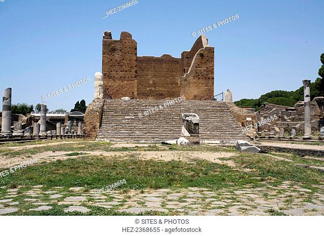 The Capitolium at Ostia Antica, Italy. Ostia Antica was once the harbour city of ancient Rome. Although some sources say that the city was founded by Ancus...