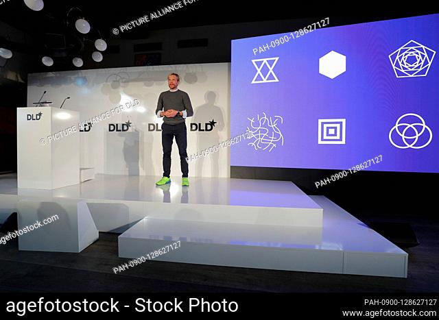 19 January 2020, Bavaria, Munich: Benedikt Böhm (CEO Dynafit) speaks during a panel at DLD Munich Conference 2020, Europe's big innovation conference