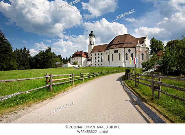 Die Wieskirche im Ostallgäu, Deutschland