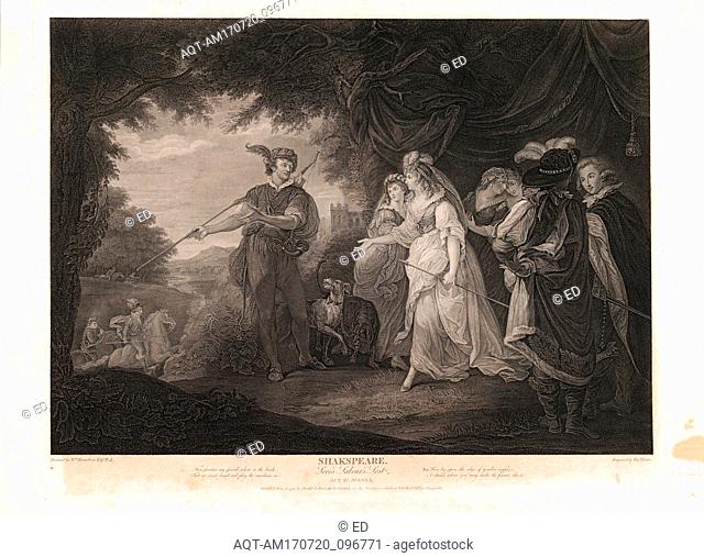 Drawings and Prints, Print, The Princess, Rosaline, etc. (Shakespeare, Love's Labour Lost, Act 4, Scene 1), Boydell'shakespeare Gallery, Publisher, Engraver