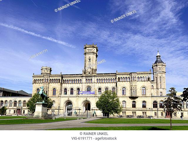 DEU , GERMANY : The Leibniz University in Hanover , 08.10.2018 - Hanover, Lower Saxony, Germany, 08/10/2018