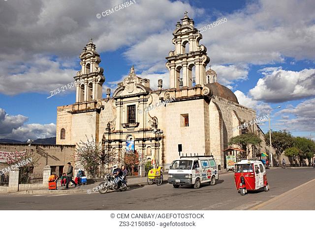 Iglesia de la Recoleta- Recoleta Church, a temple of baroque style constructed between 1668 and 1678, Cajamarca, Northern Highlands, Peru, South America