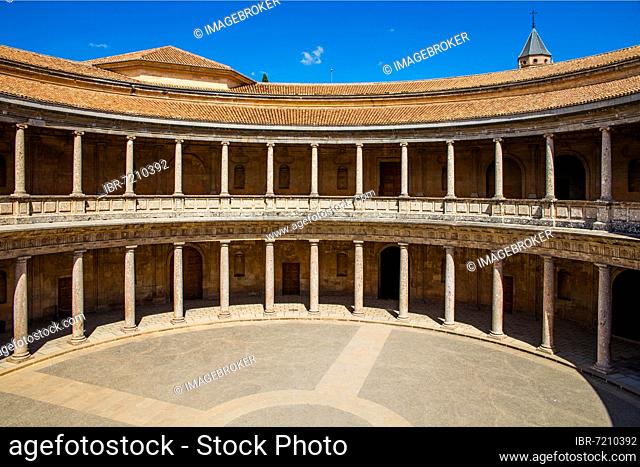 Palace of Charles V Alhambra, Granada, Granada, Andalusia, Spain, Europe