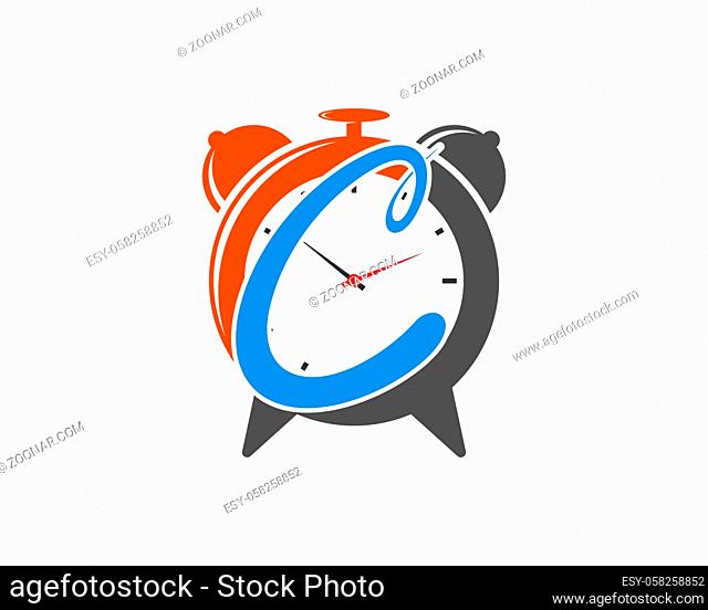 Alarm clock with C letter initial