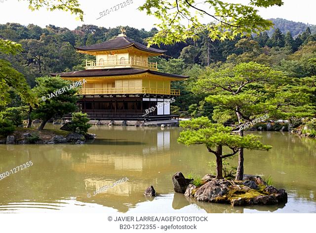 Kinkakuji Temple, The Golden Pavilion, Rokuon-ji temple, Kyoto, Japan