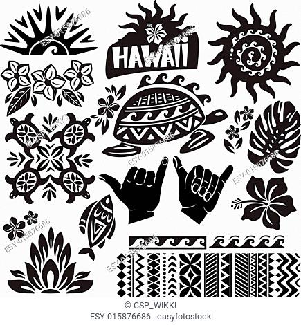 Tattoo Of Hawaiian Islands Stock Photos And Images Agefotostock