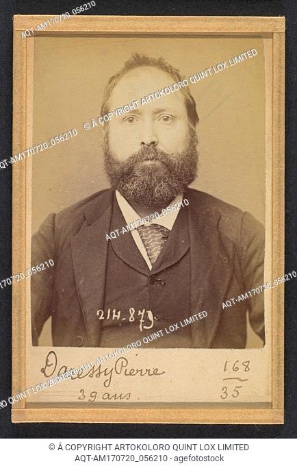 Daressy. Pierre. 39 ans, nÃ© Ã  Lherme (Haute-Garonne). Cordonnier. Anarchiste. 28/2/94. , 1894, Albumen silver print from glass negative, 10