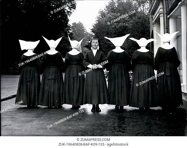 Aug. 08, 1964 - Modern Style Habits For 45, 000 Nuns. First Chance Since 1633: The Biggest community of Nuns in the Roman Catholic Church have had their habits...