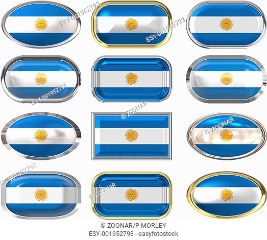 twelve buttons of the Flag of Argentina