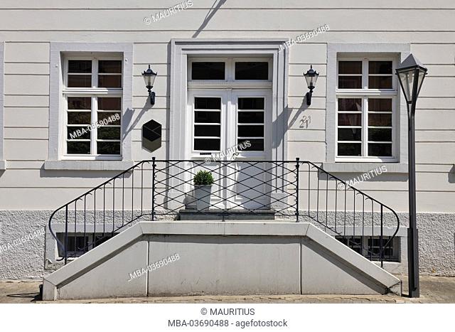 Entrance, front door, Arnsberg, Sauerland, North Rhine-Westphalia, Germany