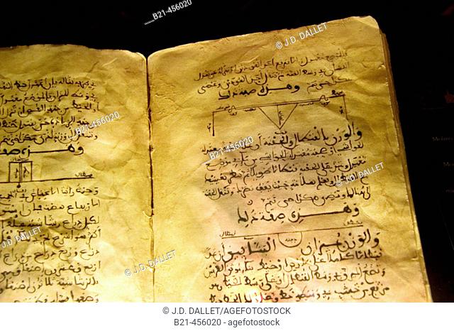 'Al-Andalus and Science' exhibit at the Parque de la Sciencia: Agriculture book of Ibn Luyum, XIVc. Granada, "Kitab al-filaha". Granada. Andalucia