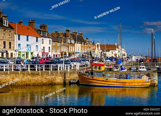 Pleasure craft in the harbour in Anstruther, Fife, Scotland