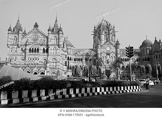 Chhatrapati Shivaji Terminus Railway station Mumbai Maharashtra India Asia Dec 2011