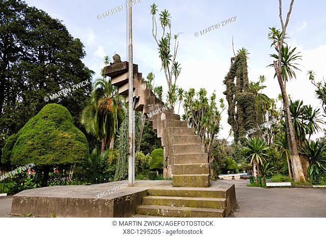 Park of the University in Addis Ababa  Monument commemorating the occupation of Ethiopia by italian forces  Initially it was buildt by the italians