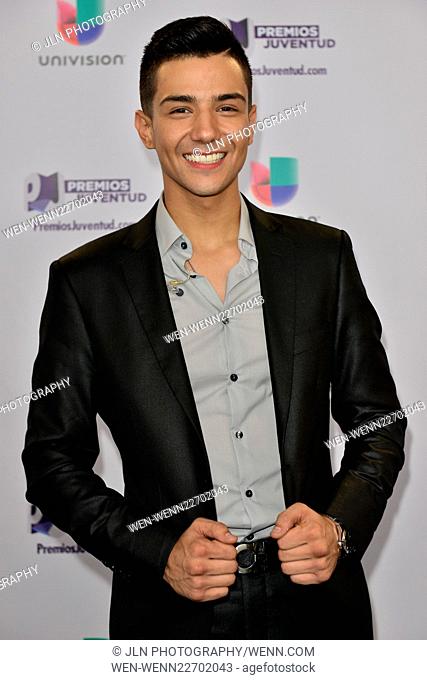 Univision Premios Juventud 2015 at BankUnited Center - Backstage Featuring: Luis Coronel Where: Coral Gables, Florida, United States When: 17 Jul 2015 Credit:...