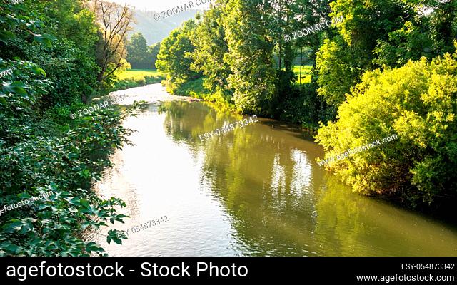 An image of the river Neckar near Horb south Germany