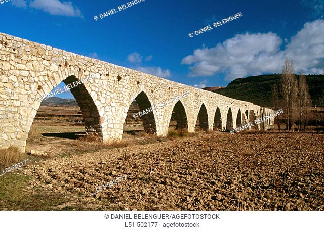 Alpuente Roman aqueduct. Los Serranos. Valencia. Spain