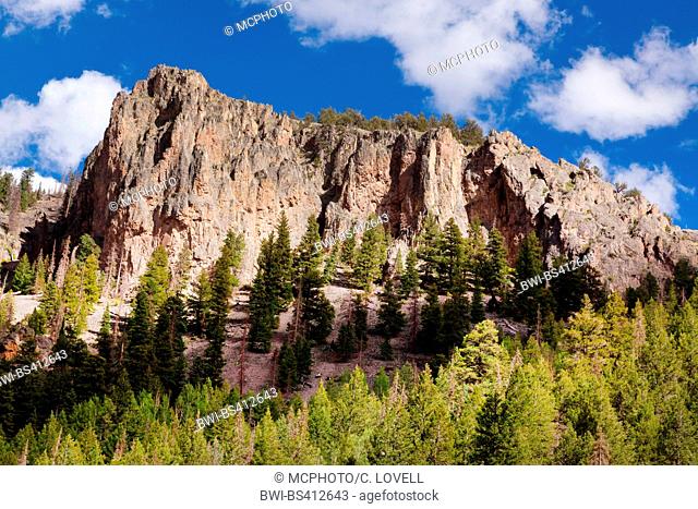 West Willow Creek Canyon in Creede Colorado, a silver mining town dating back to the mid 1800's, USA, Colorado