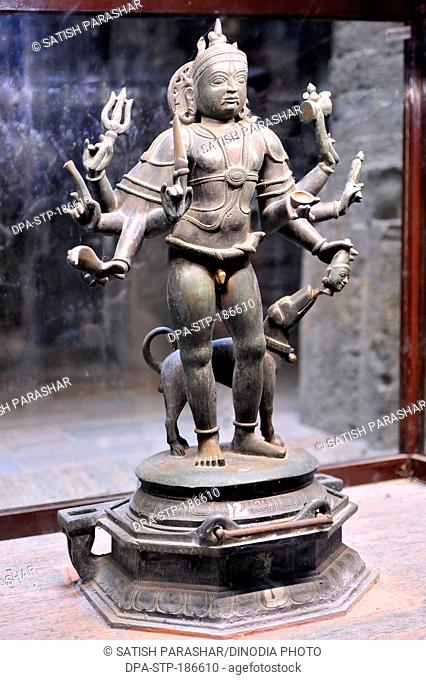bronze statue of Shiva chola dynasty in meenakshi temple madurai tamilnadu india Asia